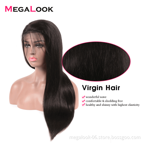 180 Brazilian Pre  Plucked Glueless Curly 4*4 Closure Human Hair Lace Wigs For Women